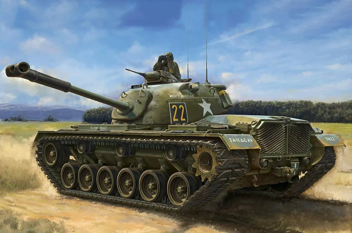 1/35 iLoveKit M48A2 Patton Main Battle Tank Plastic Model Kit - I Love Kit