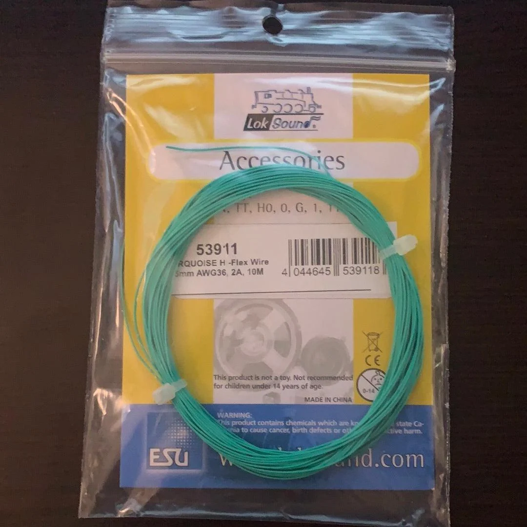 ESU Turquoise Thin cable 0.5mm x 10m ESU53911