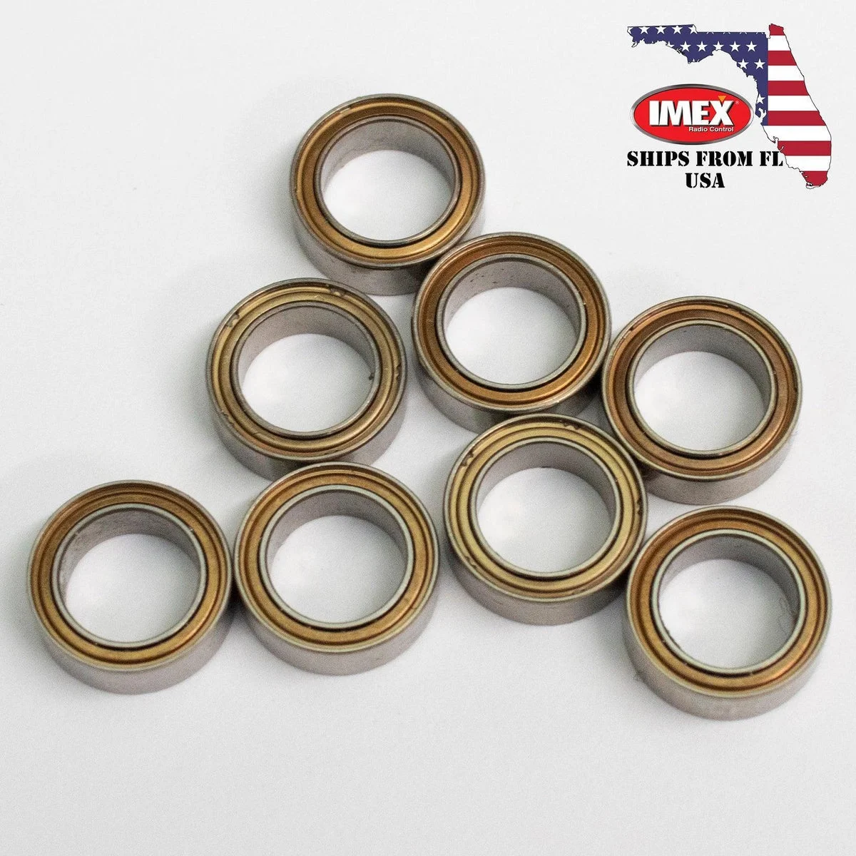 IMEX Ball Bearings - 6.35 x 9.53 x 3.17mm (x8) 16744