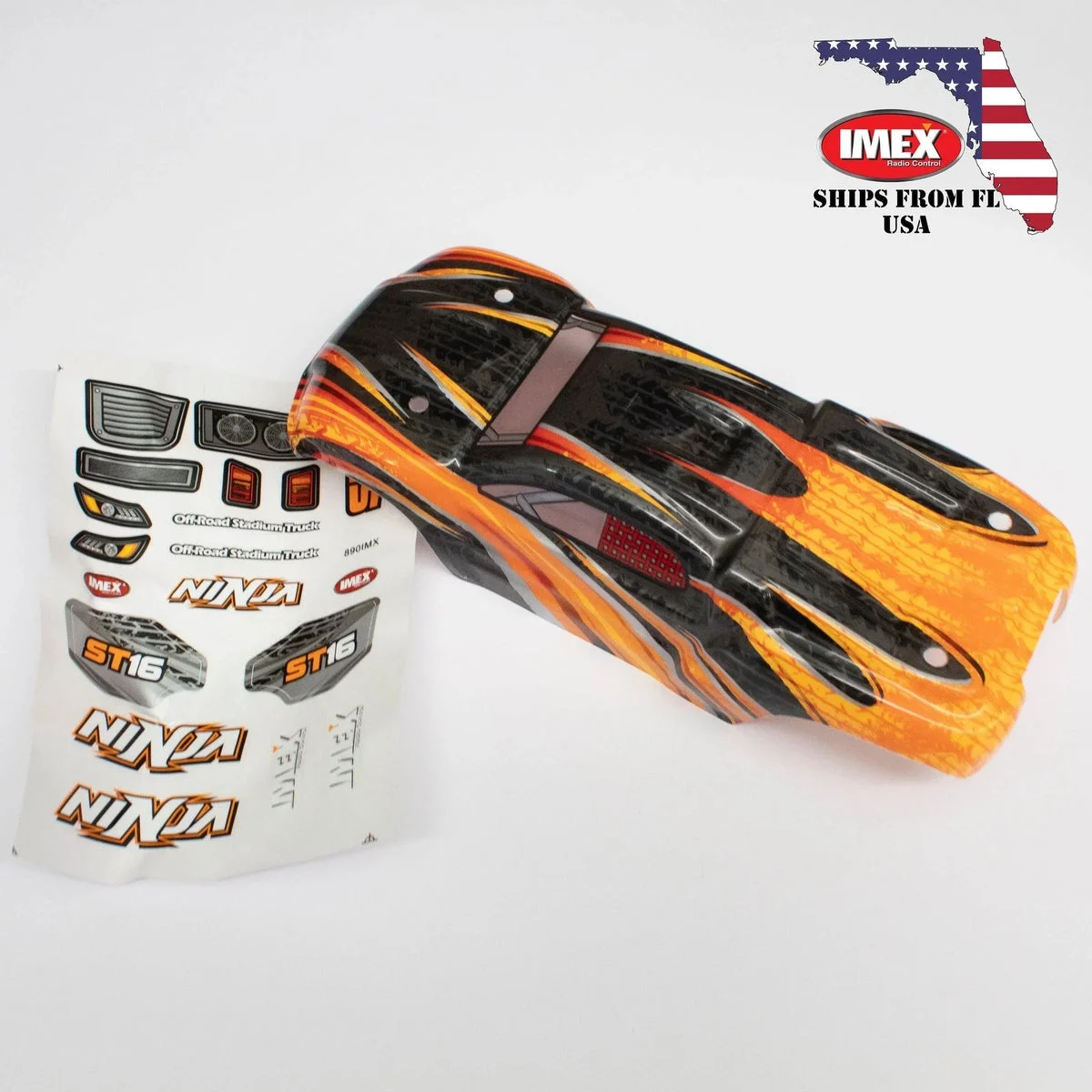 IMEX Ninja Truggy Body - Orange 16923