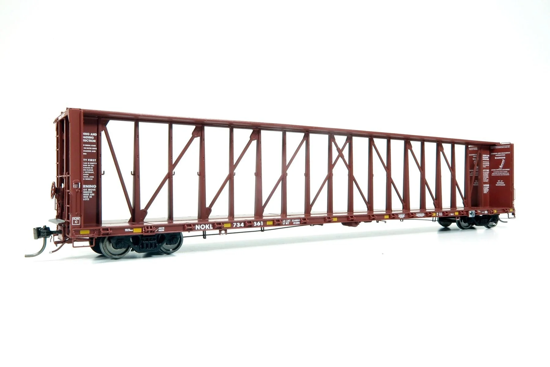 Rapido HO Scale NOKL NSC Centerbeam Flatcar #734361 - 174006A