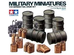 Tamiya 1/35 German Fuel Drum Set - 35186