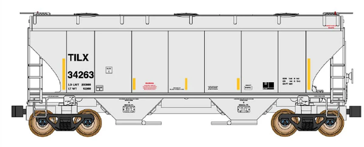 InterMountain N Scale TILX Trinity 3281 2-Bay Covered Hopper