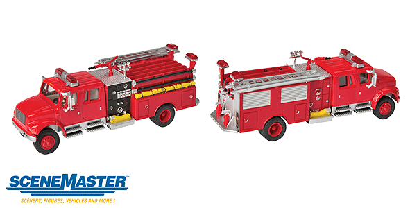 Walthers Scene Master International(R) 4900 Crew Cab Fire Engine - Assembled