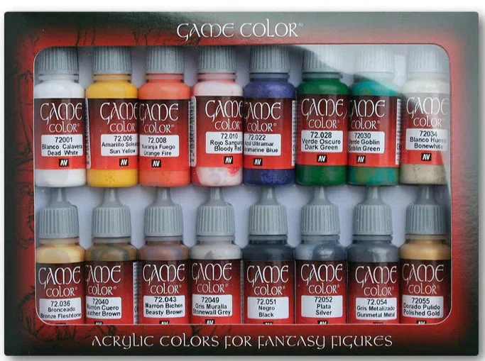 Vallejo Game Color Set of 16 Introduction 17ml 72299