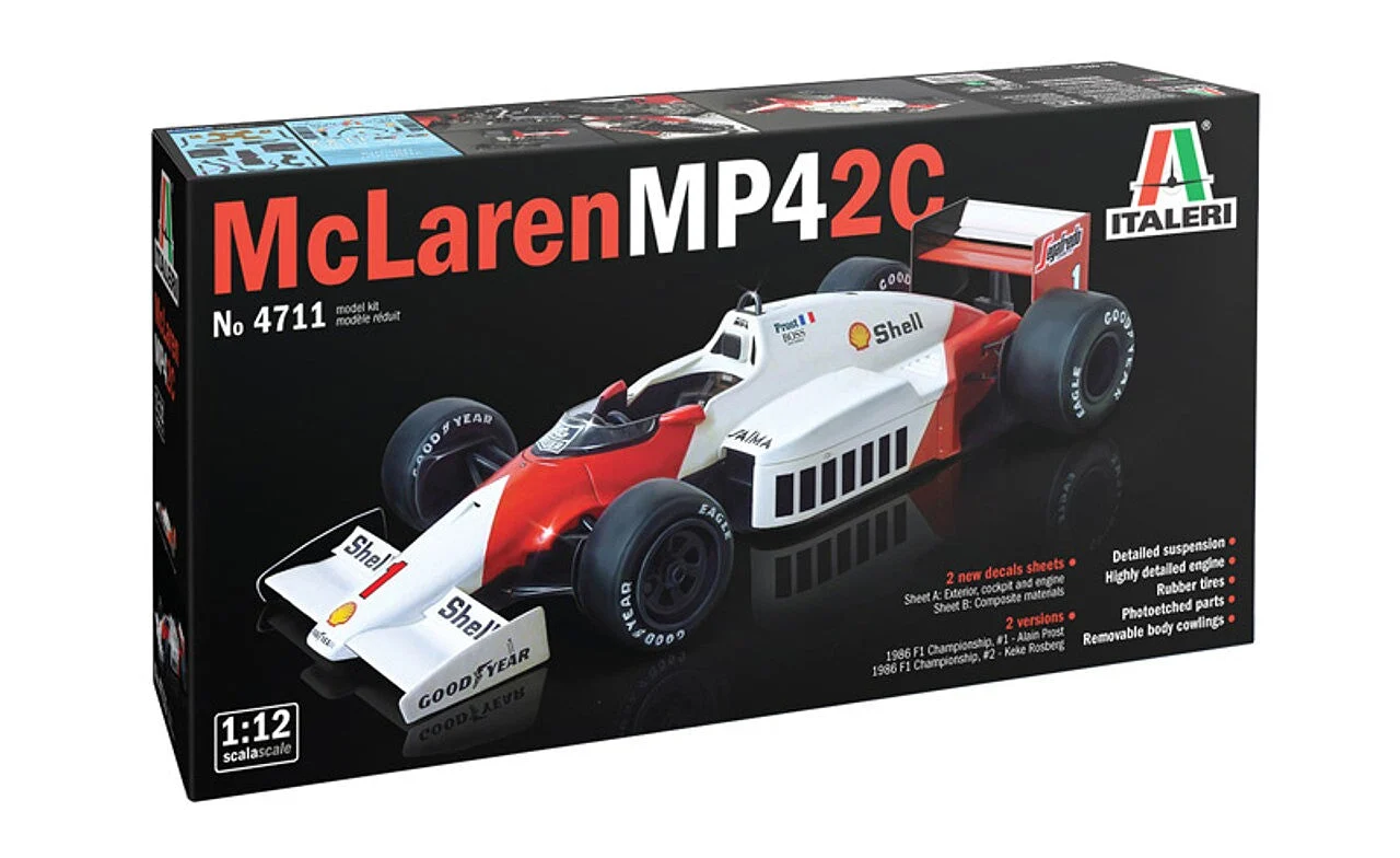 Italeri F1 McLaren MP4/2C Prost-Rosberg