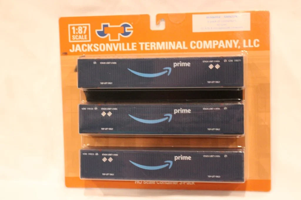 Jacksonville Terminal HO Scale Amazon 53' High Cube Containers 3-Pack Set 1 - JTC 95306931