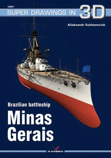 Kagero Brasilian Battleship Minas Gerais Book - Kagero Publishing