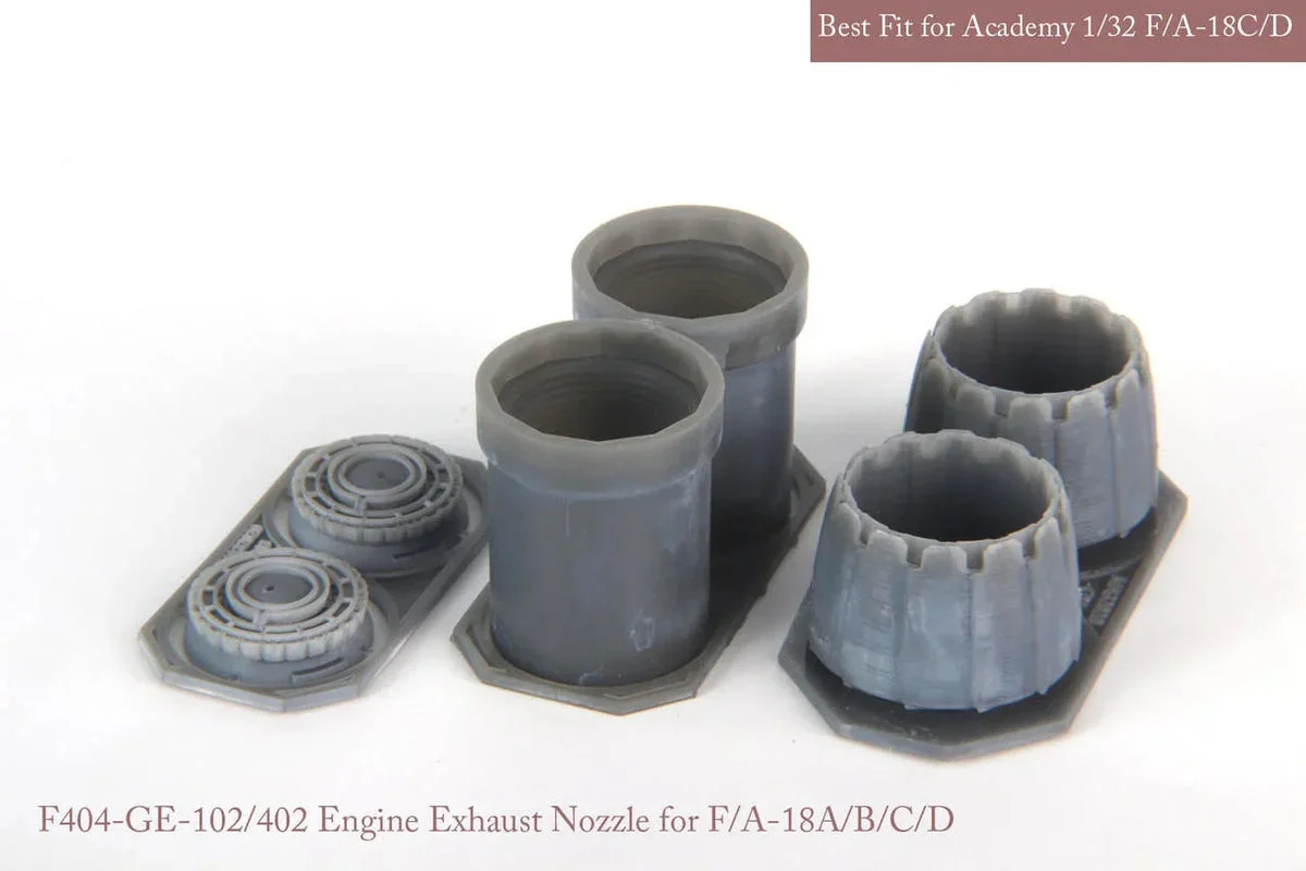 1/32 KA Models [SE] F/A-18A/B/C/D EXHAUST NOZZLE & AFTER BURNER SET (OPENED) for Academy