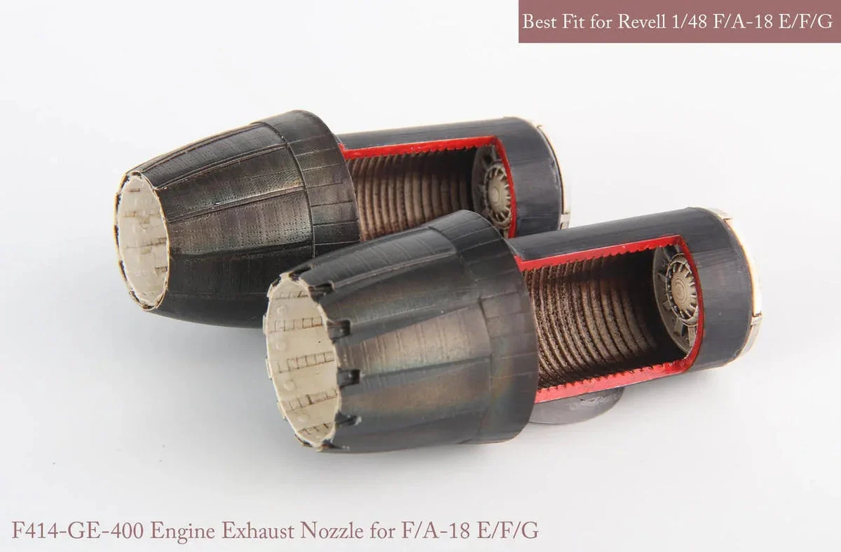 1/48 KA Models F/A-18E/F NOZZLE & AFTER BURNER SET (OPENED) for Revell