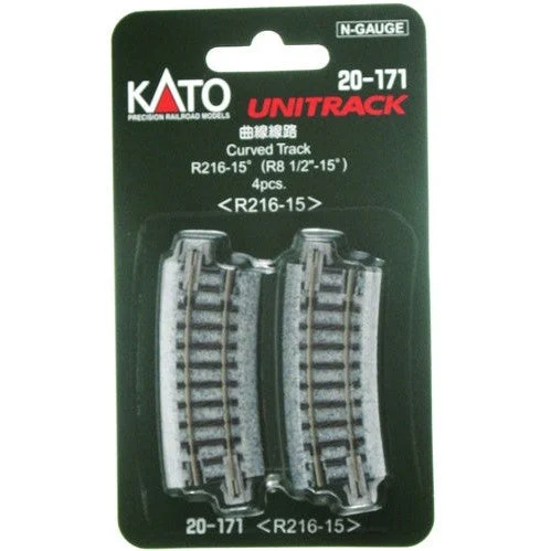 Kato N R216-15 Curve Track 4pc 20171