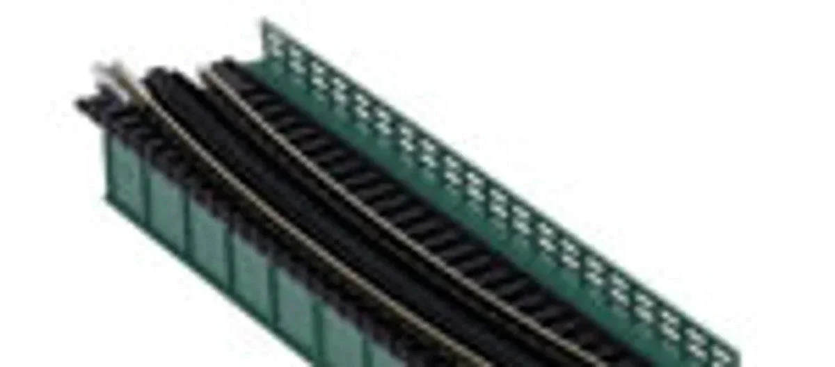 N Kato Unitrack Single Curve Girder Bridge, Green - 448mm (17.6") Radius 15º-20466