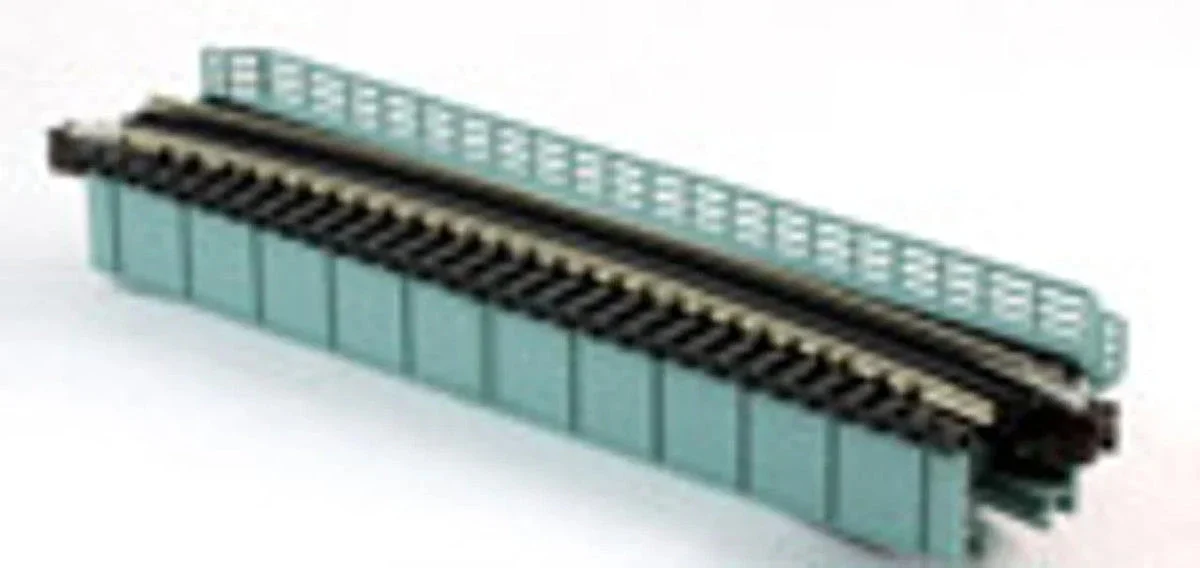 N Kato Unitrack Curved Deck Girder Bridge, Gray - 481mm (19") Radius 15º-20472