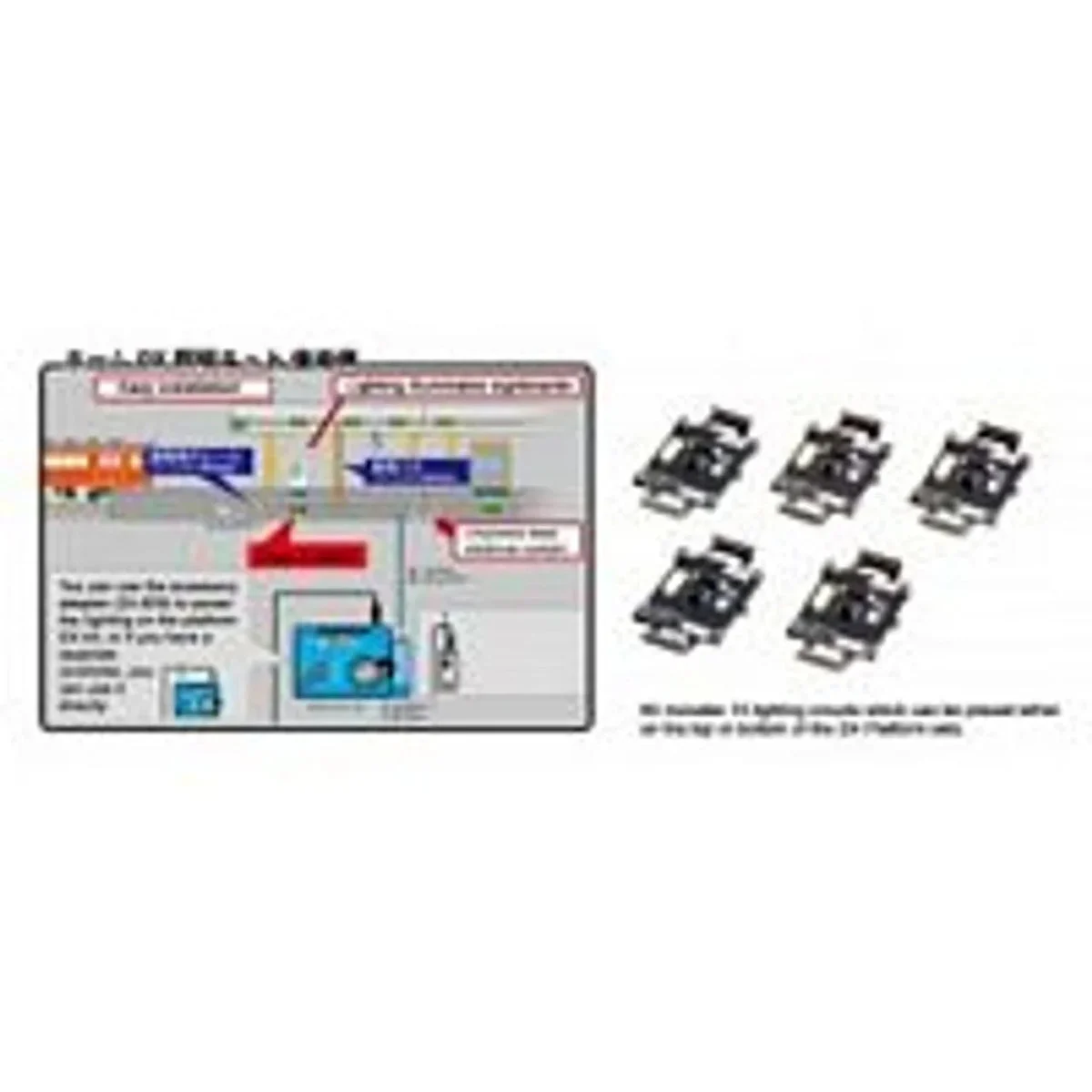 N Kato Unitrack Suburban Platform DX Lighting Kit 23000