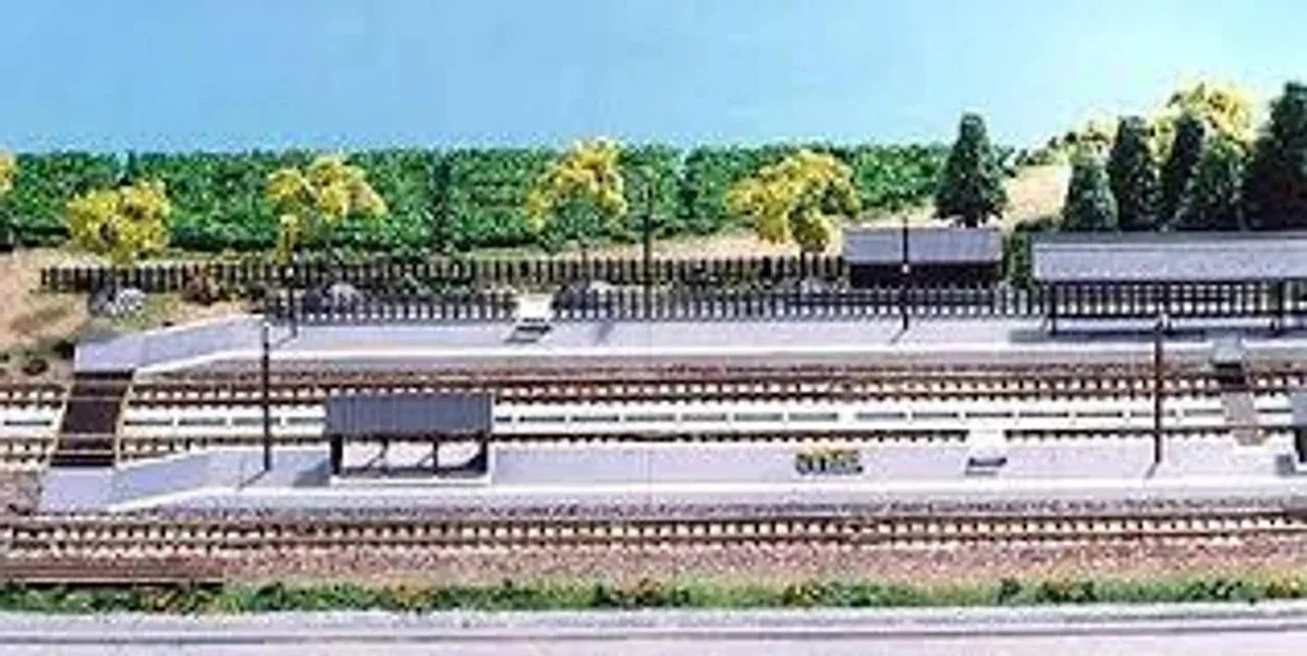 N Kato UniTrack Rural Station Platform Set 23130