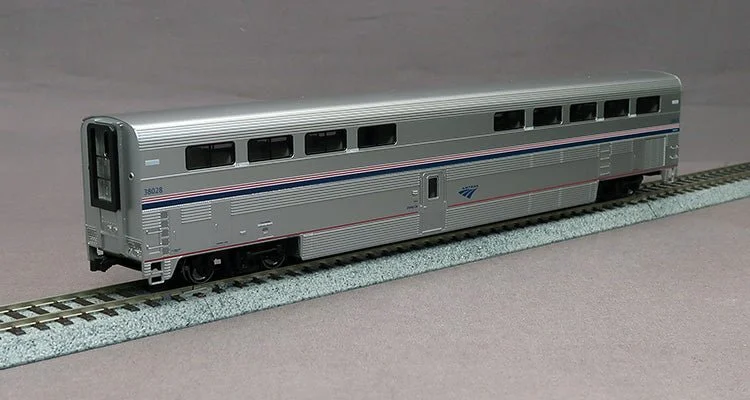Kato HO Scale Amtrak Superliner I Diner Phase VI #38000 w/Pre-Installed Interior Lights