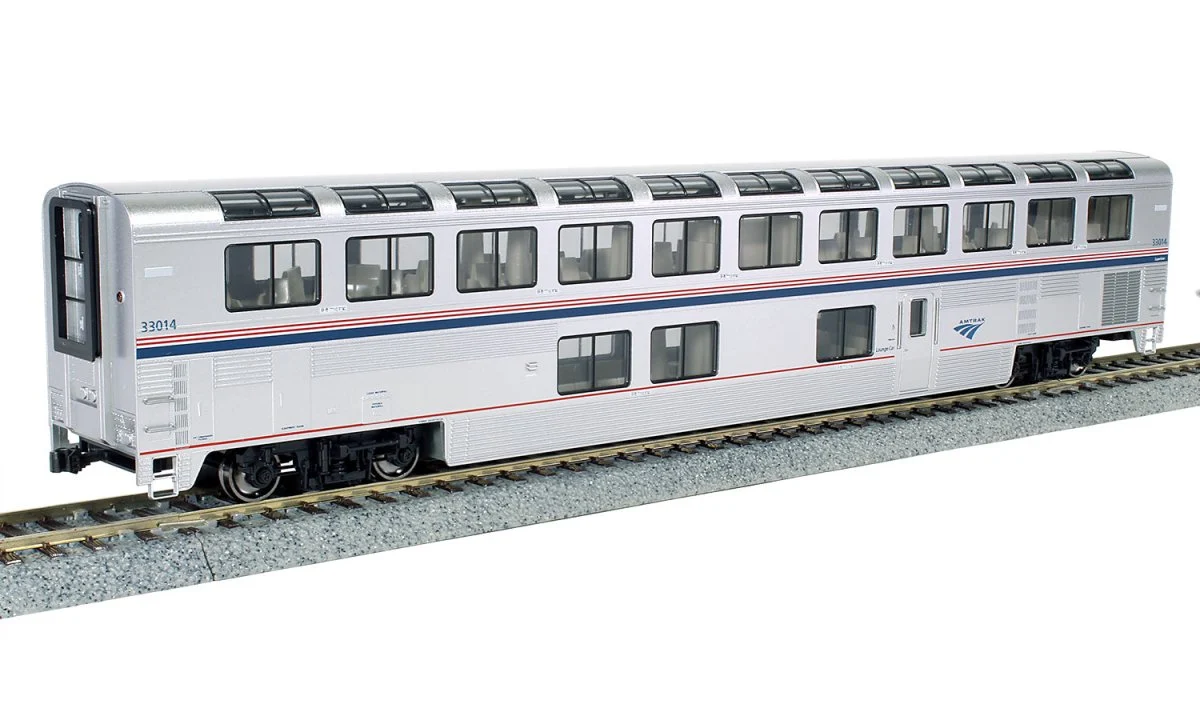 Kato HO Scale Amtrak Superliner I Lounge Phase VI #33003