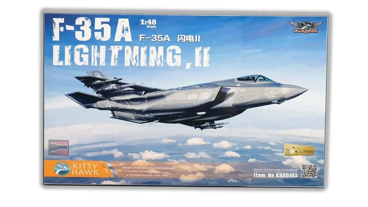 1/48 Kitty Hawk F-35A Lightning II Version 2.0 Plastic Model Kit