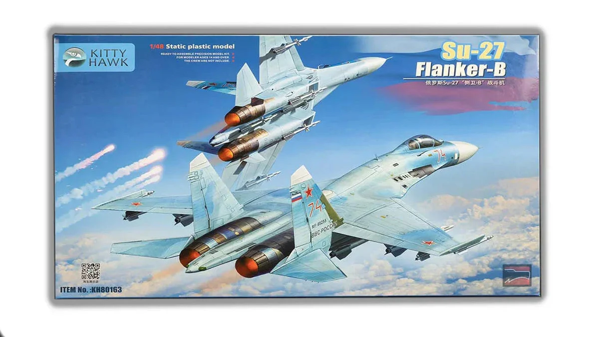 1/48 Kitty Hawk Su-27 Flanker-B Plastic Model Kit