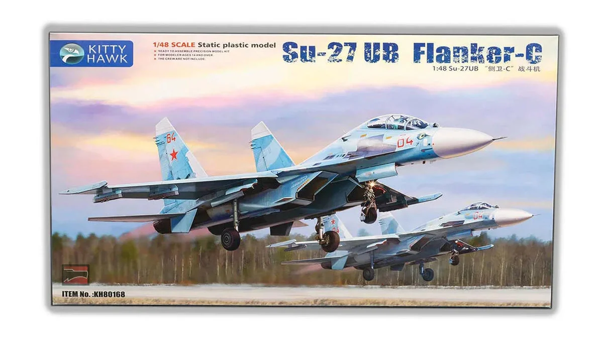 1/48 Kitty Hawk Su-27UB Flanker-C Plastic Model Kit
