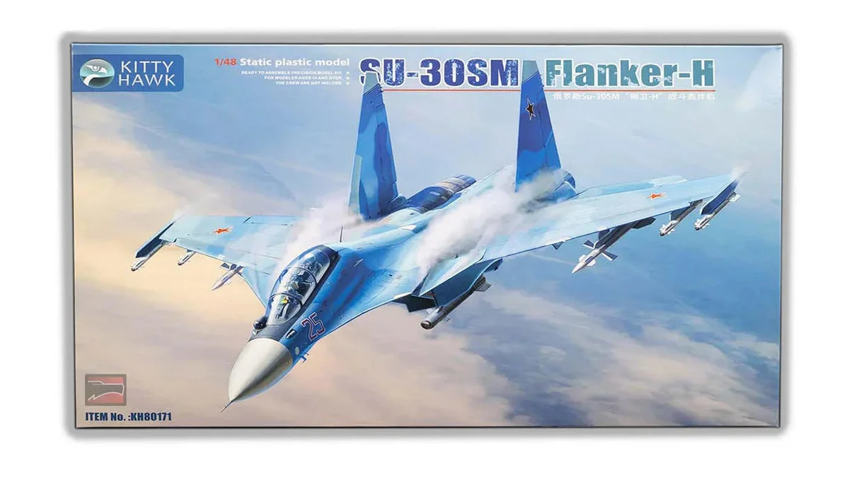 1/48 Kitty Hawk Su-30SM Flanker-H Plastic Model Kit
