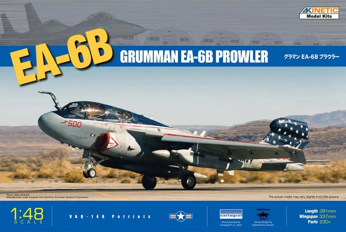1/48 Kinetic EA-6B Prowler with new wing