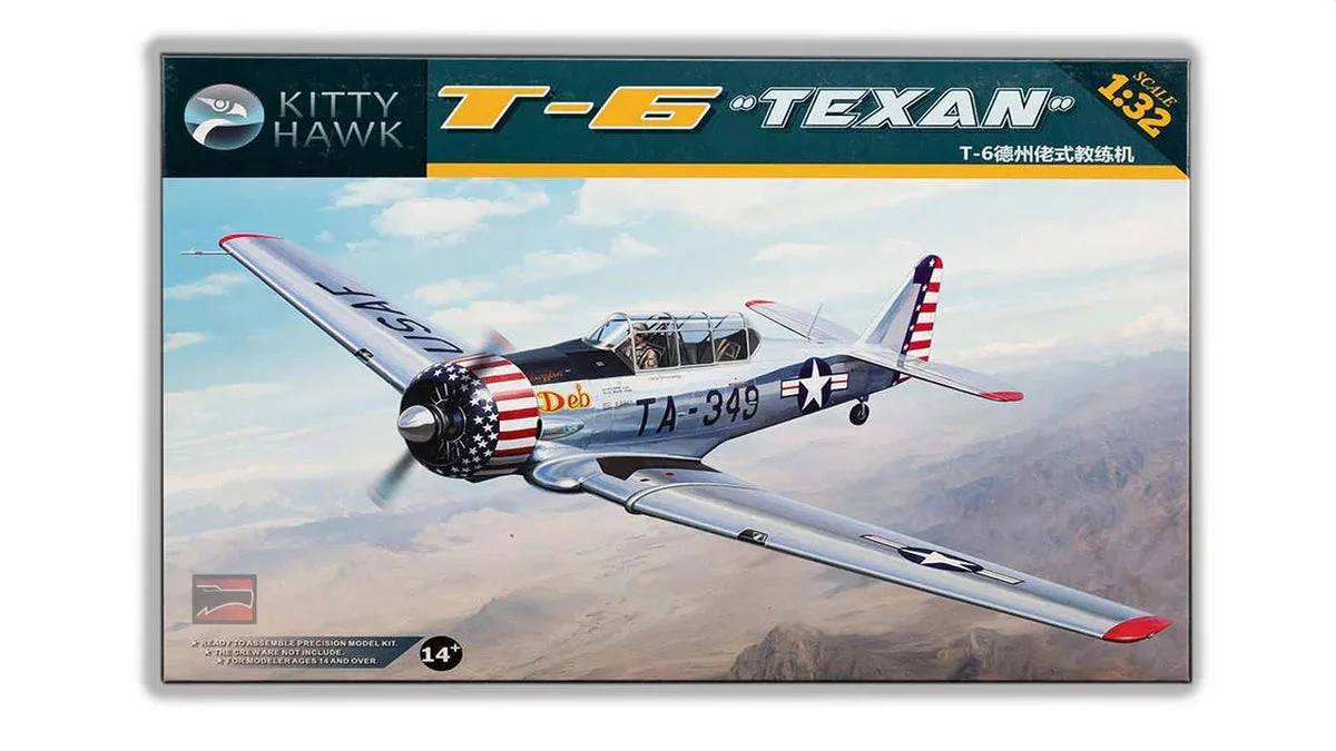 1/32 Kitty Hawk T-6 Texan Plastic Model Kit