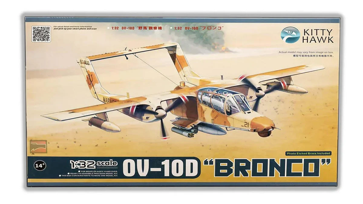 1/32 Kitty Hawk OV-10D Bronco Plastic Model Kit