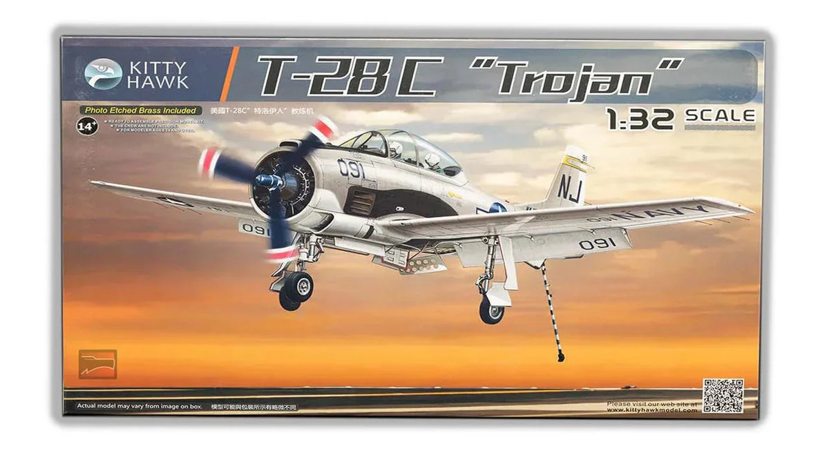1/32 Kitty Hawk T-28C Trojan Plastic Model Kit