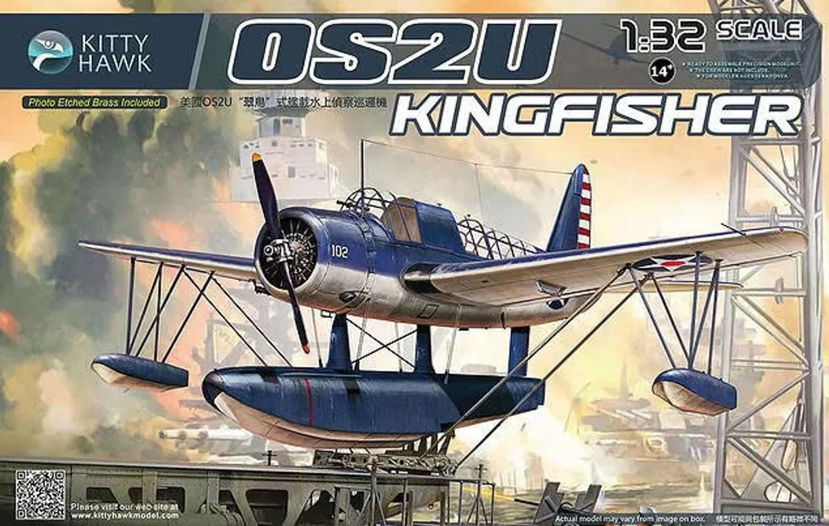 1/32 Kitty Hawk OS2U Kingfisher Plastic Model Kit - Kitty Hawk Models