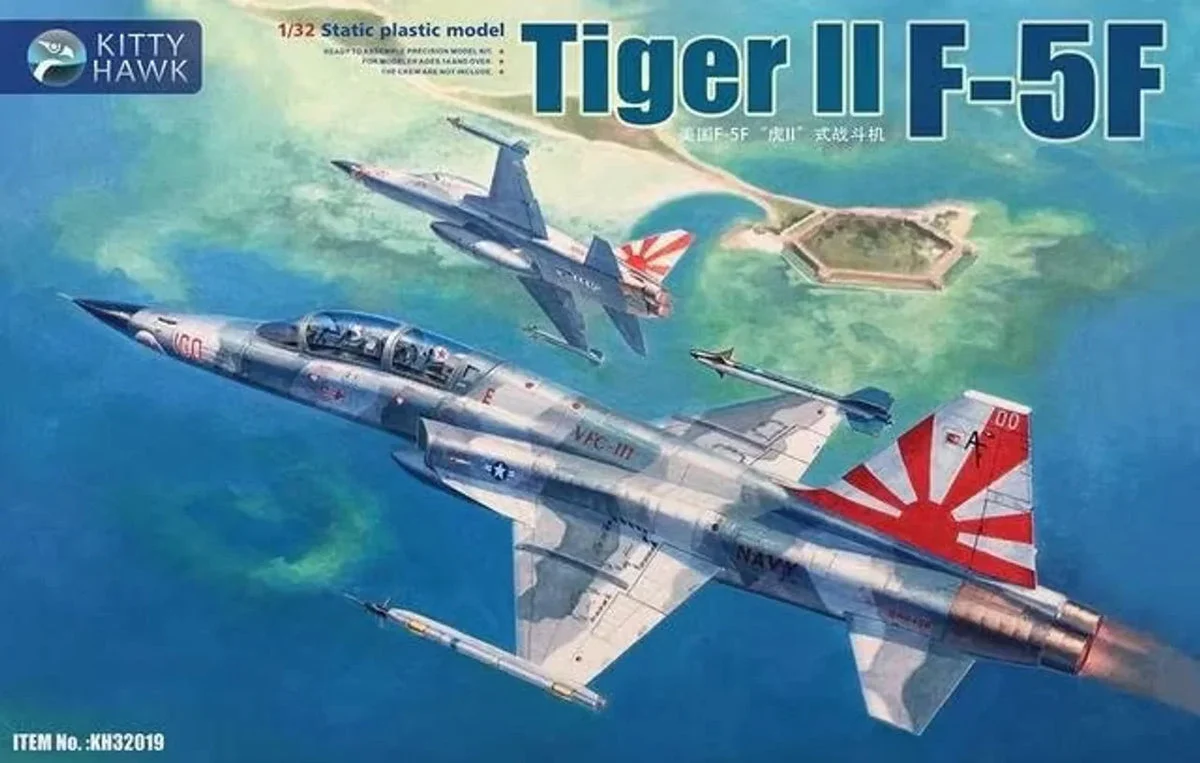 1/32 Kitty Hawk F-5F Tiger II Plastic Model Kit
