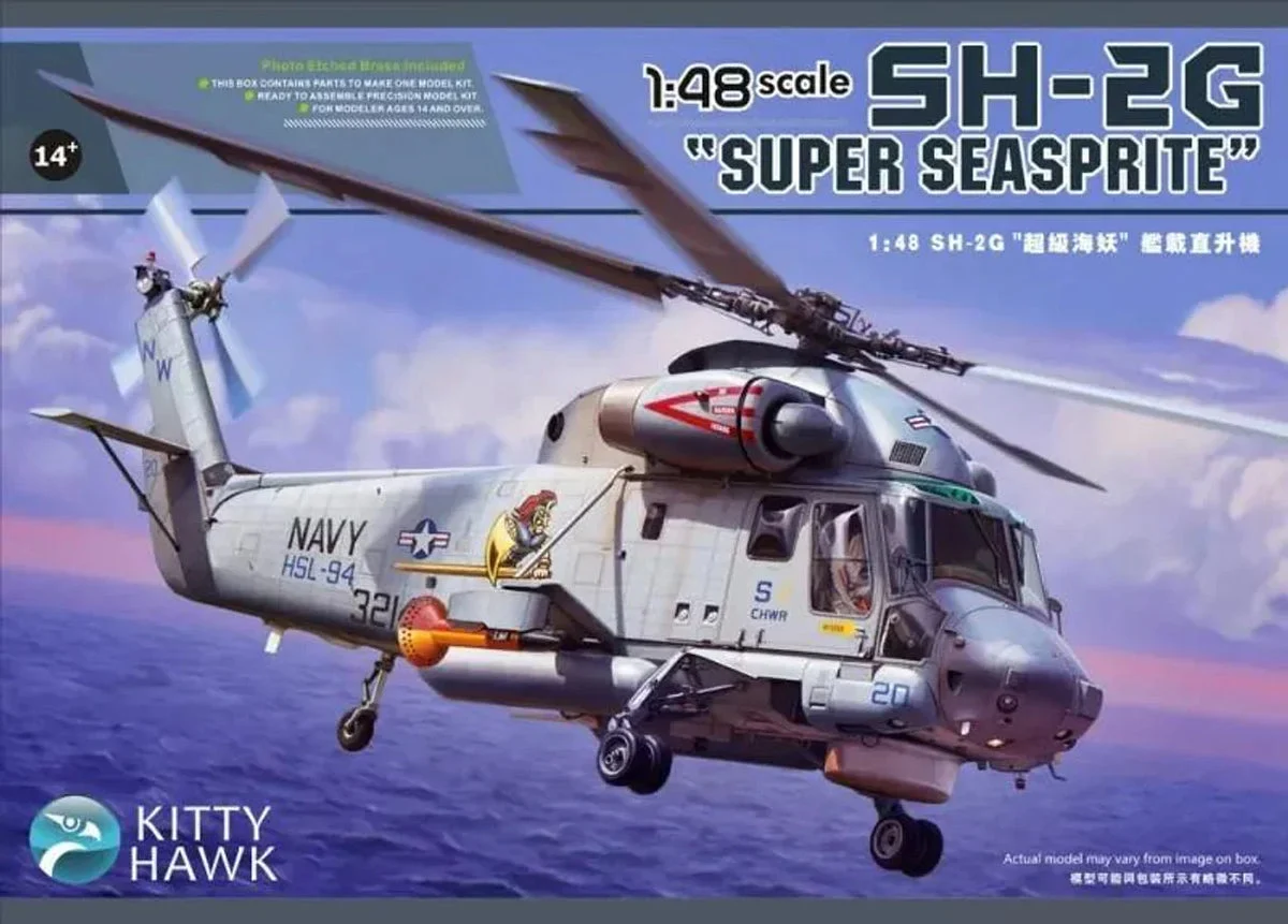 1/48 Kitty Hawk SH-2G Seasprite Plastic Model Kit