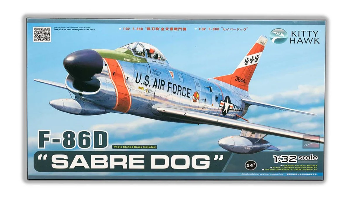 Kitty Hawk 1/32 Kitty Hawk F-86D Sabre Dog Plastic Model Kit
