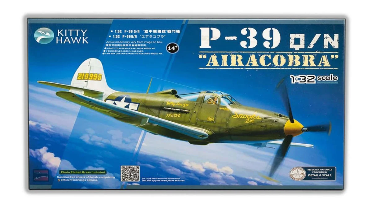 Kitty Hawk 1/32 Kitty Hawk P-39Q Airacobra Plastic Model Kit