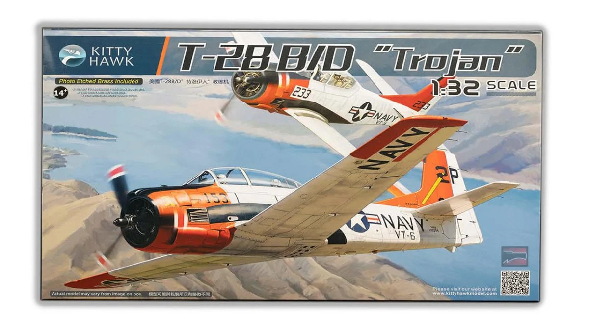 Kitty Hawk 1/32 Kitty Hawk T-28B/D Trojan Plastic Model Kit
