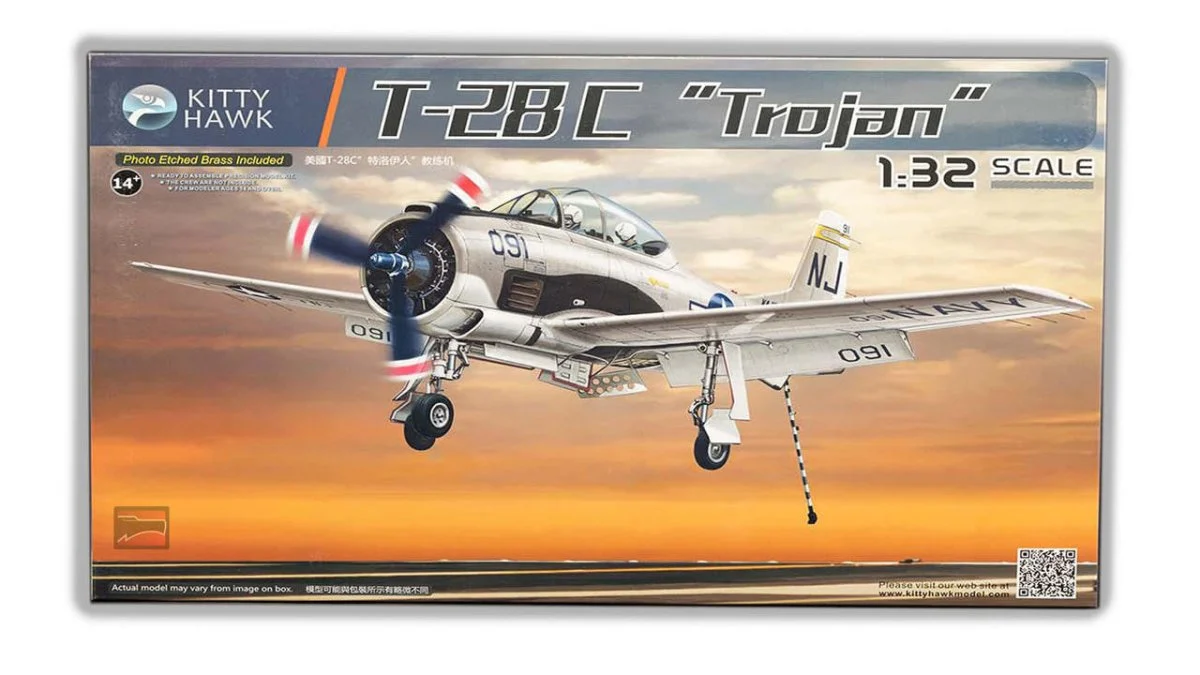 Kitty Hawk 1/32 Kitty Hawk T-28C Trojan Plastic Model Kit