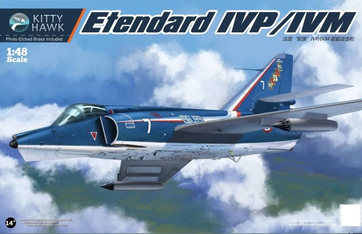 Kitty Hawk 1/48 Kitty Hawk Etendard VP/IVM Plastic Model Kit