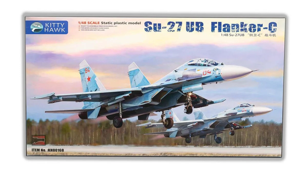Kitty Hawk 1/48 Kitty Hawk Su-27UB Flanker-C Plastic Model Kit