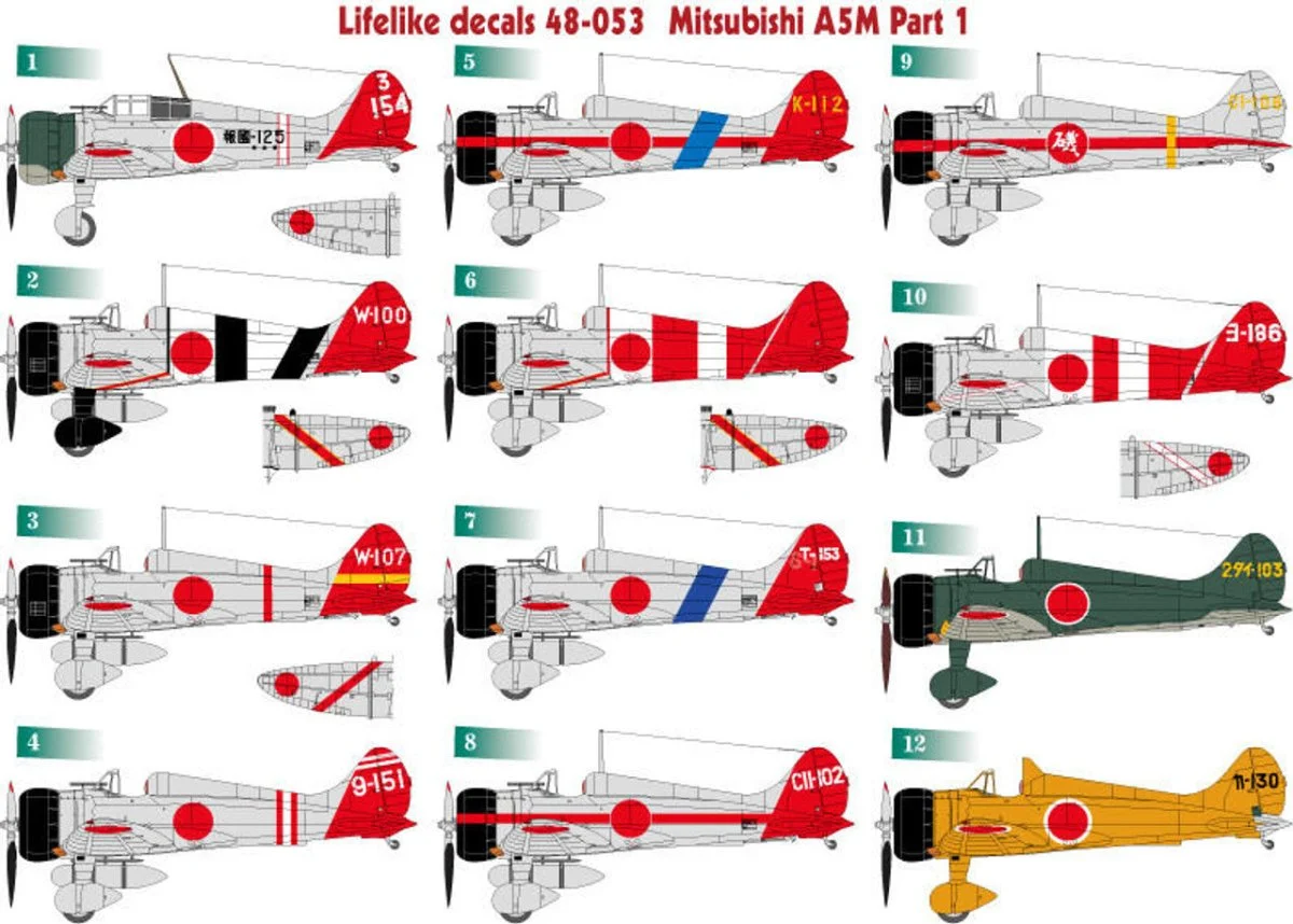 Lifelike Decals 1/48 Lifelike Decals Claude p-1