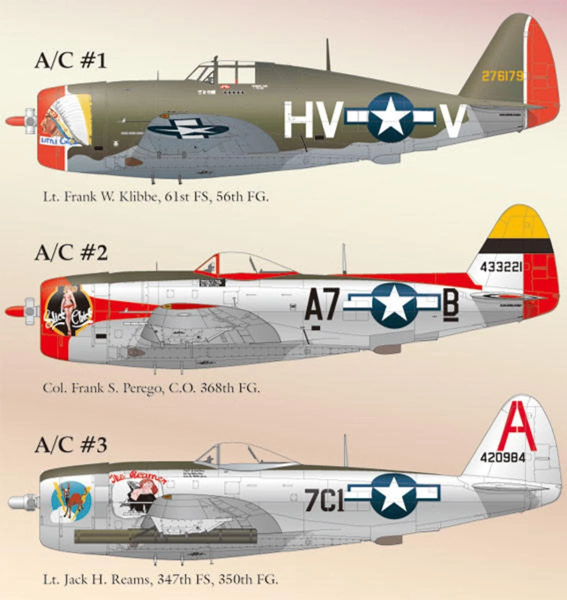 Lifelike Decals 1/48 Lifelike Decals P-47 Thunderbolt p-9