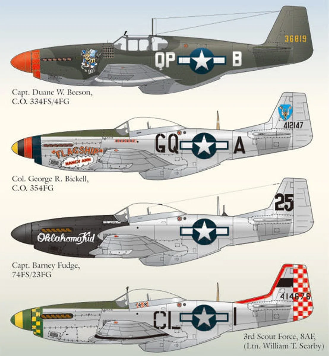 Lifelike Decals 1/48 Lifelike Decals P-51 Mustang p-3
