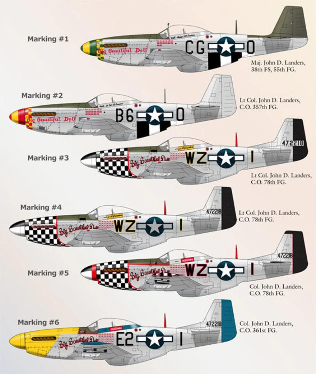 Lifelike Decals 1/48 Lifelike Decals P-51 Mustang p-5