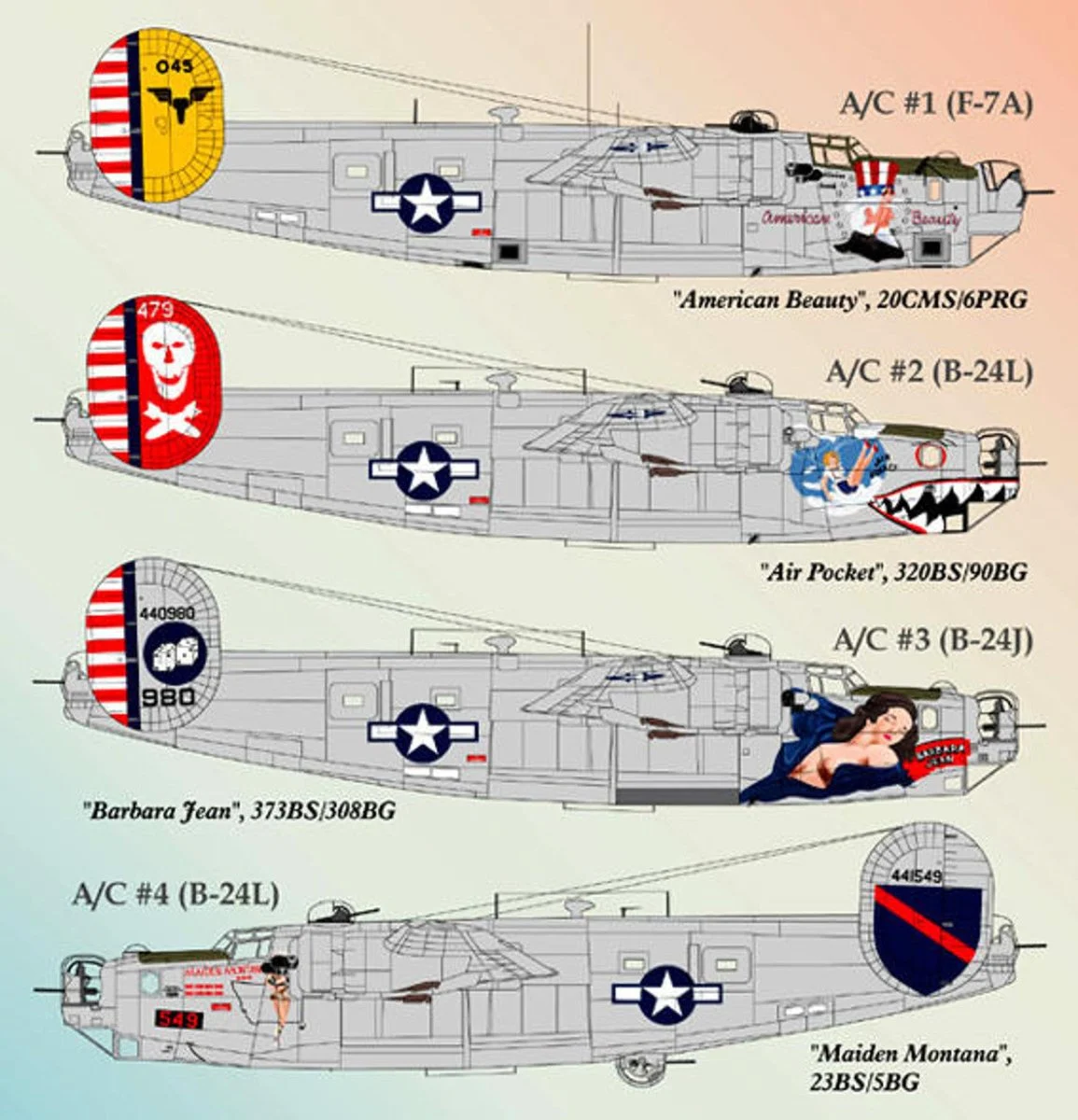Lifelike Decals 1/72 Lifelike Decals B-24 Liberator p-1