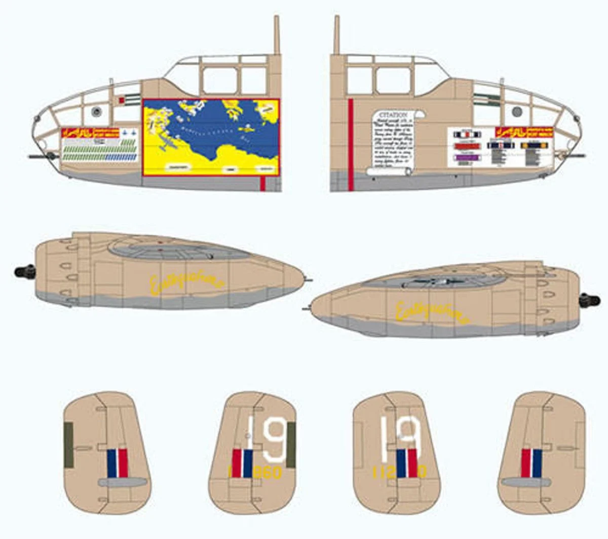 Lifelike Decals 1/72 Lifelike Decals B-25 Mitchell Desert Warrior