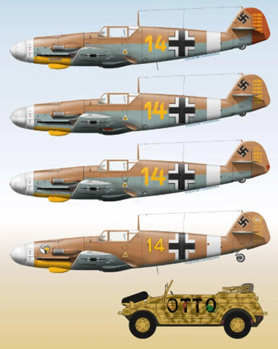 Lifelike Decals 1/72 Lifelike Decals Me 109 p-2 Marseille