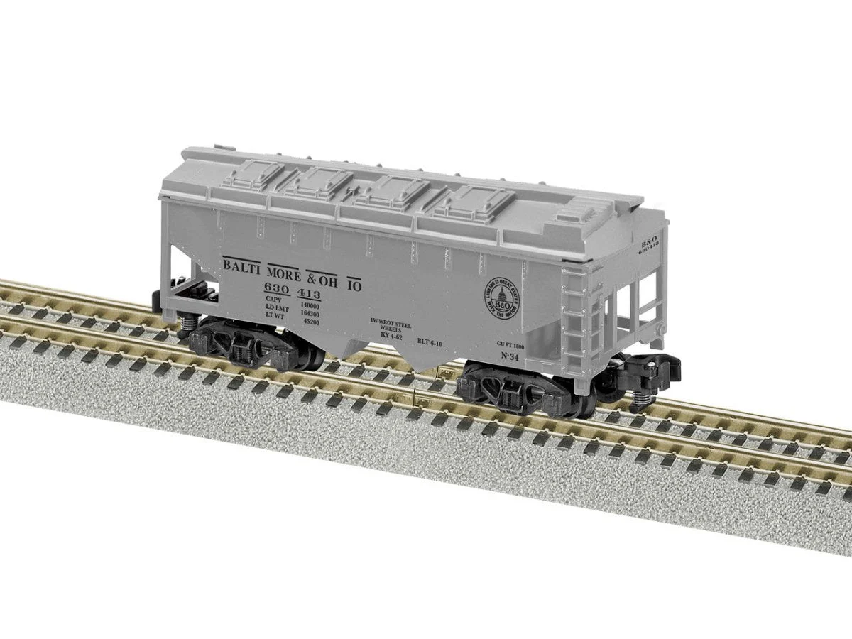 Lionel 2219062 S Scale B&O 2-Bay Covered Hopper #630413 - A/F