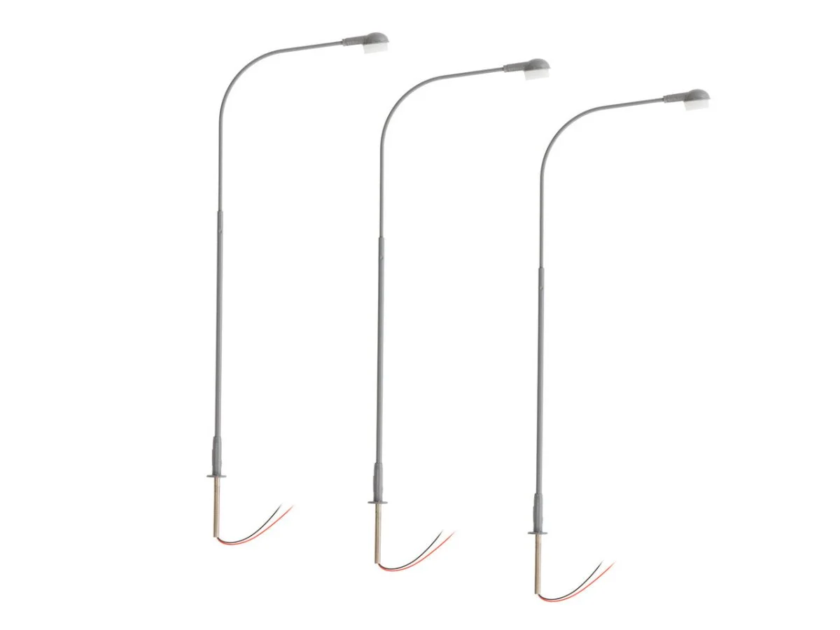 Lionel HO Scale Single Lamp Gray 3-Pack - 2456123