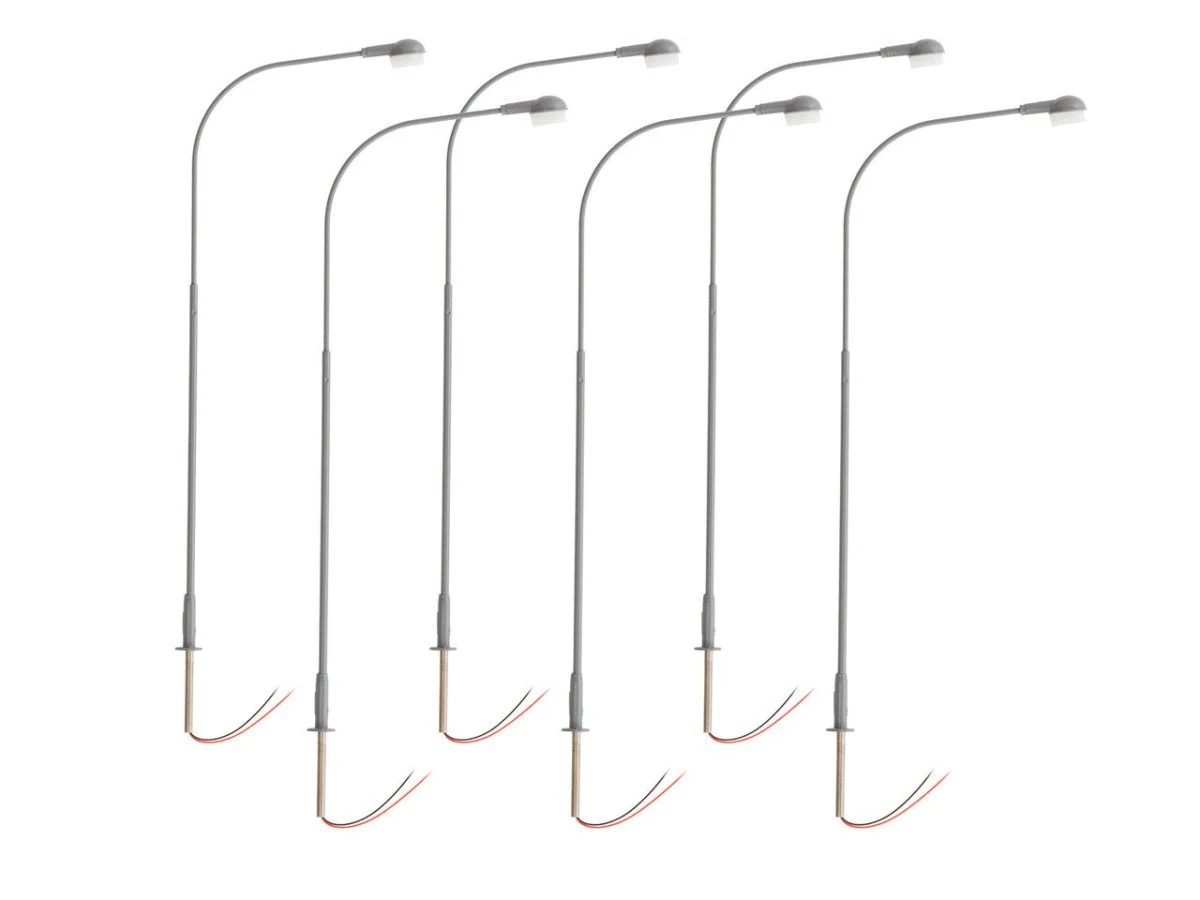 Lionel HO Scale Single Lamp Gray 6-Pack - 2456126