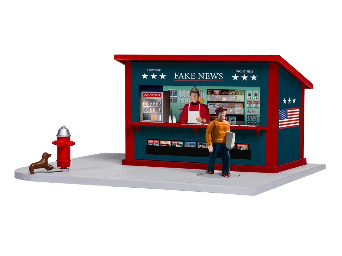 Lionel O Scale Fake News Stand - 2029240