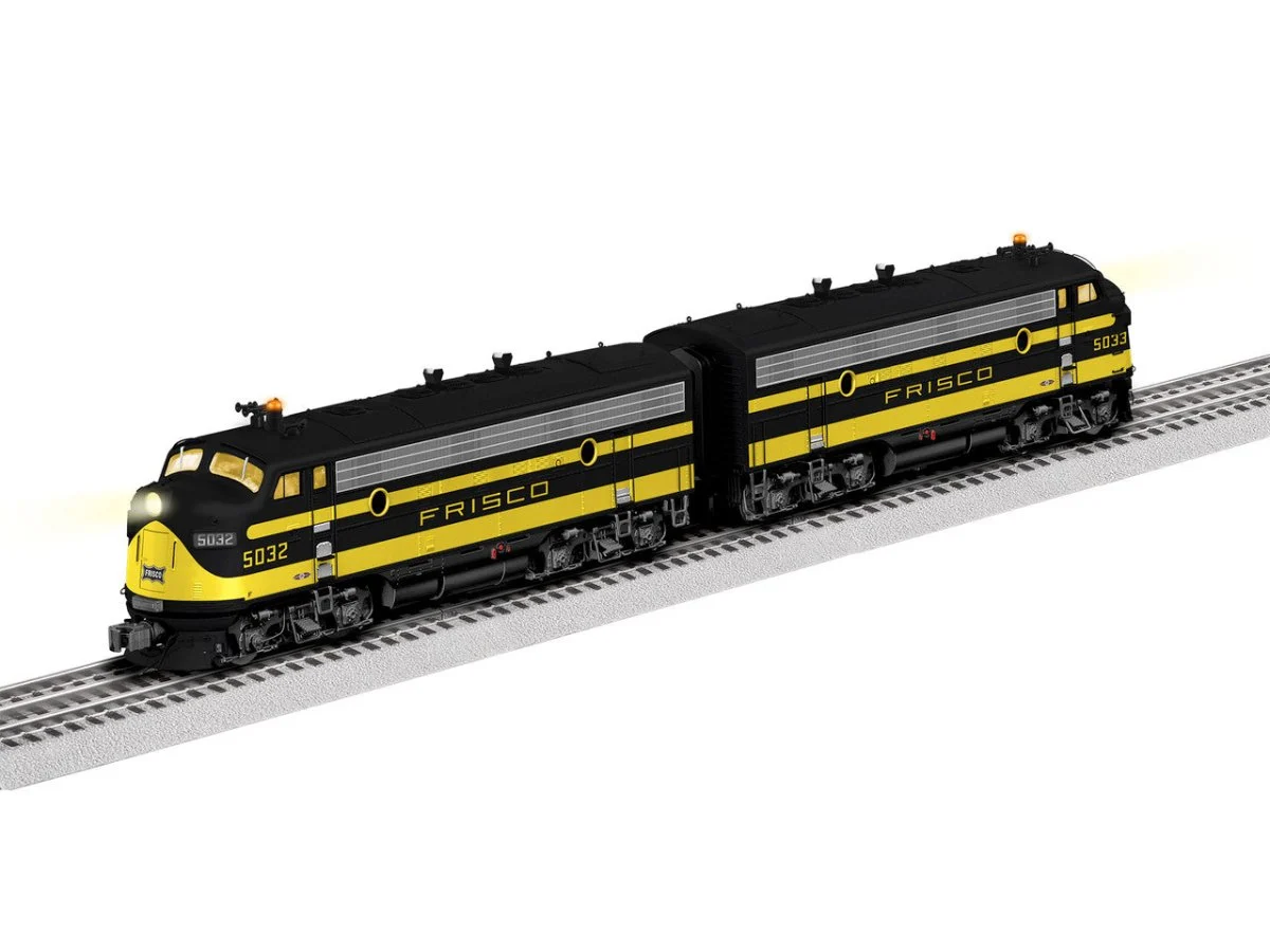Lionel O Scale Frisco Legacy F7 AA Set Diesel Locomotive #5032,#5033 - 2433220